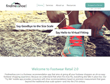 Tablet Screenshot of findmeashoe.com